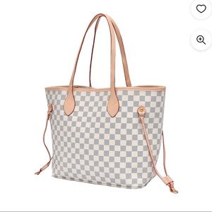 Womens Checkered Tote Shoulder bag